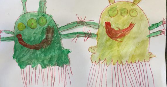Creative painting- aliens Creative painting- aliens